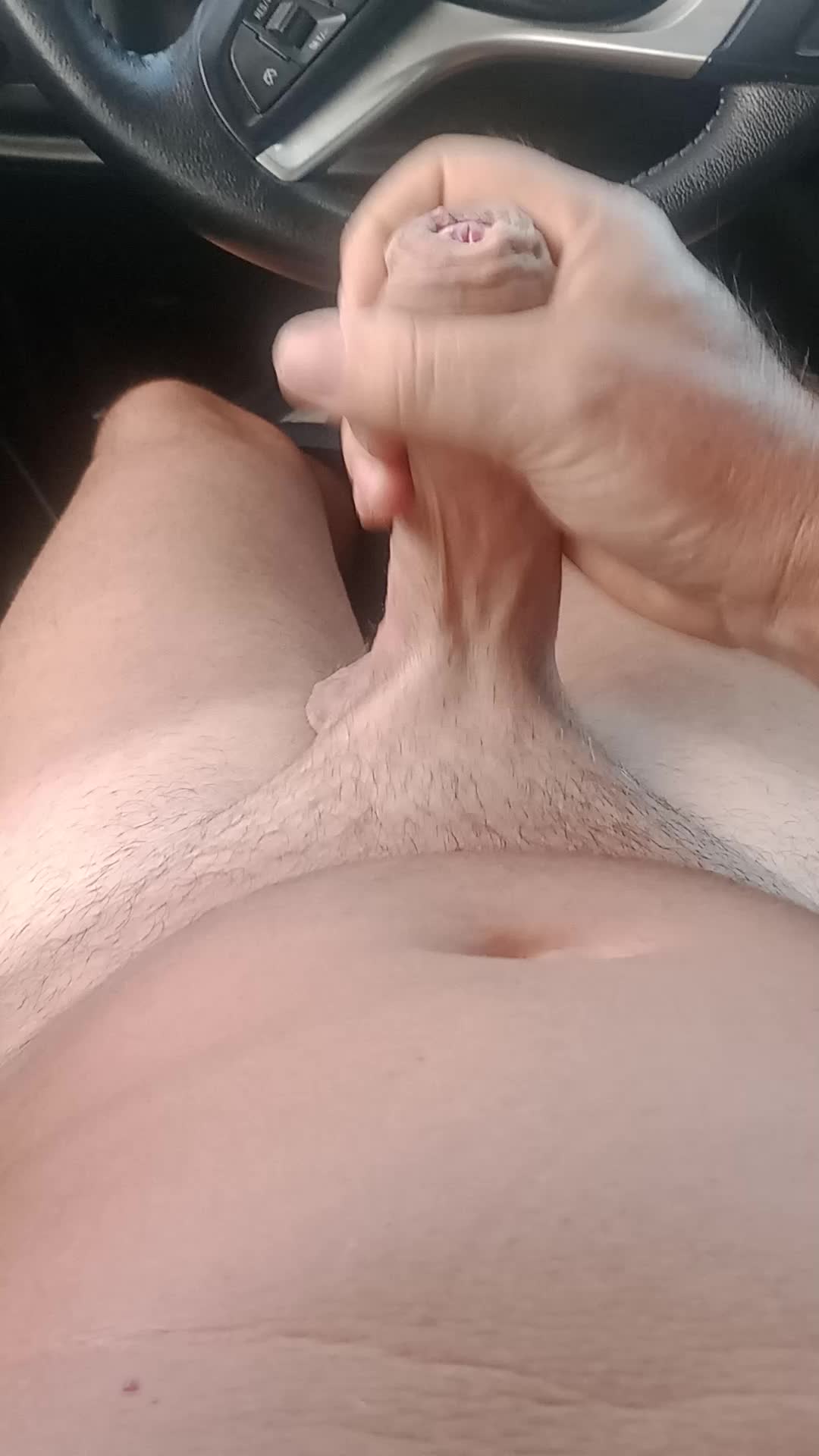 Masturbação excitante no carro