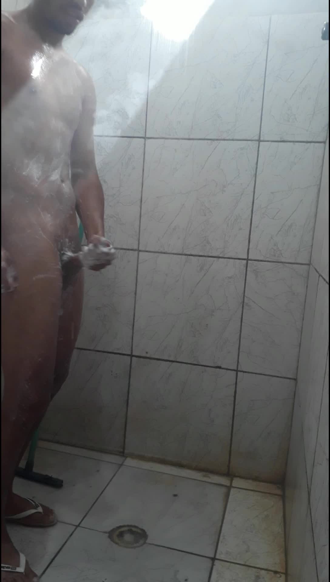 masturbação, banho