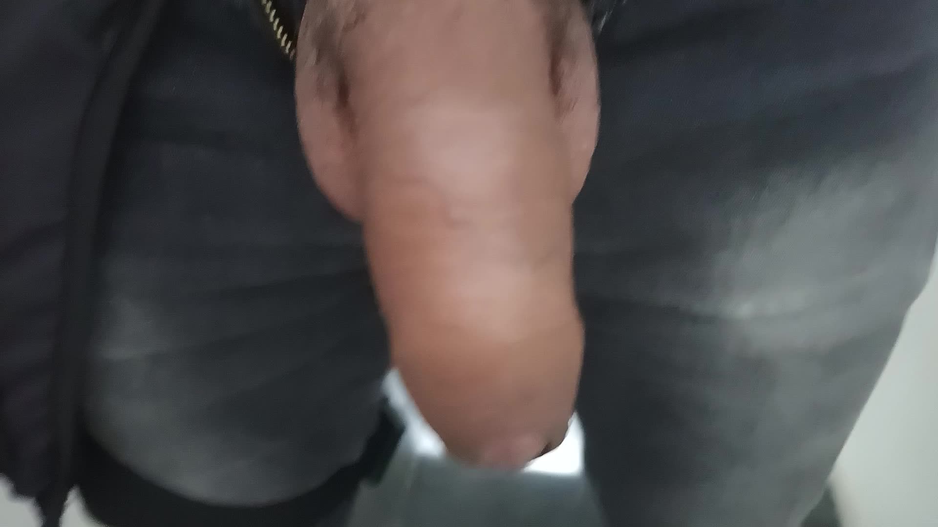 Close-up sensual de pênis provocante