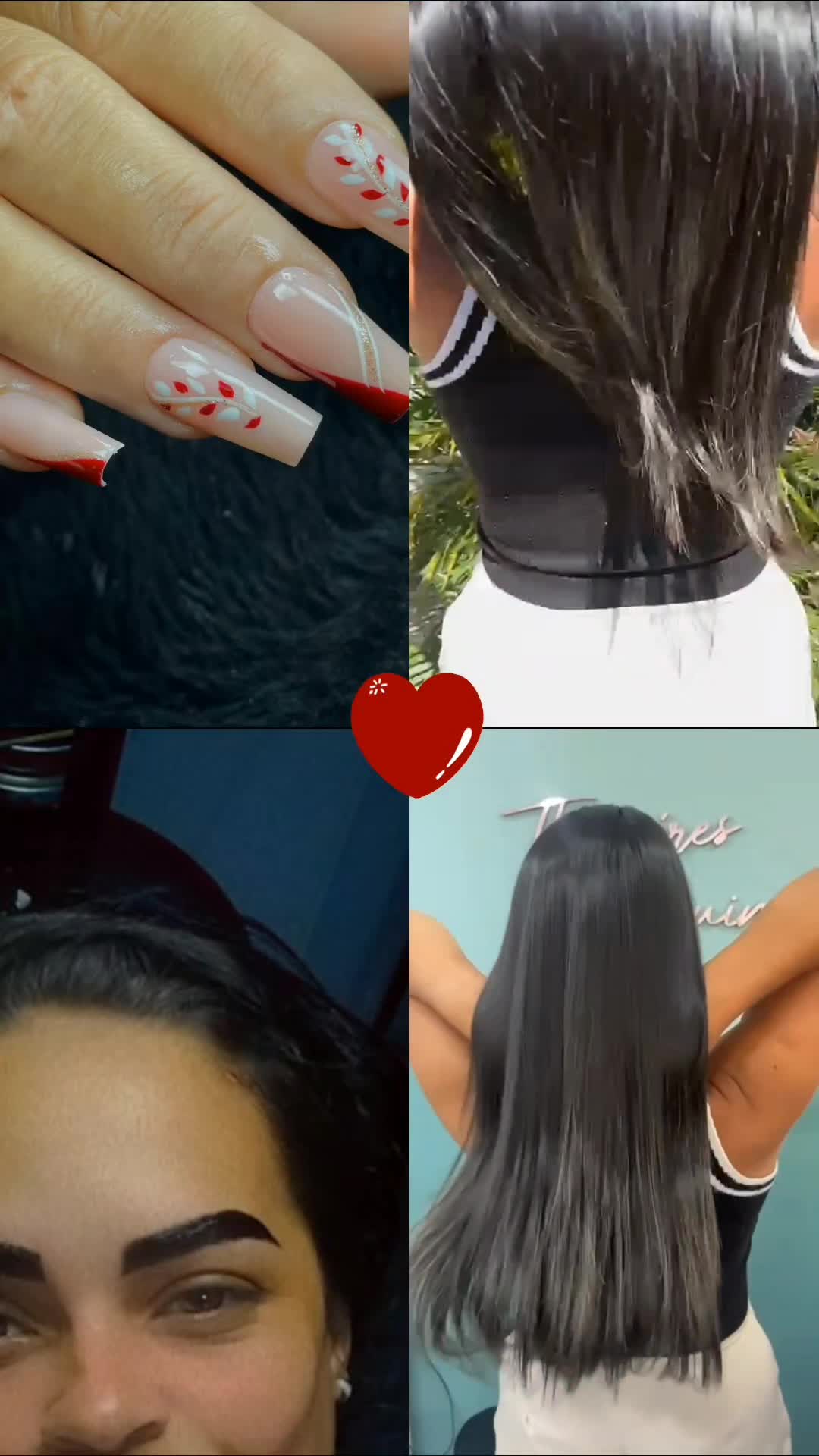 Cabelo longo e unhas perfeitas